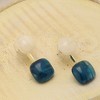 SOHI Women's Blue  Stone Drop Earrings - 2 of 3