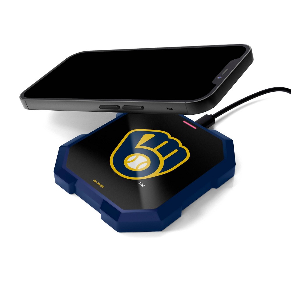 Photos - Charger MLB Milwaukee Brewers Wireless Charging Pad