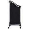 VidaXL Laundry Sorter with 3 Bags Black Steel - 3 of 4