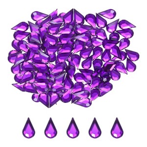 Unique Bargains Flat Back Artificial Rhinestones for Wedding DIY Craft Party 200 Pcs - 1 of 4