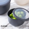 COOK WITH COLOR Deep Mixing Bowls with Lids 12 Piece BLACK - 4 of 4