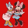 Girl's Mickey & Friends Distressed Fourth of July Daisy and Minnie T-Shirt - 2 of 4