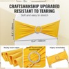 VEVOR Stretch Spandex Chair Sashes, Chair Slipcover and Stretch Chair Sash with Round Buckle, Elastic Chair Bands, (100 PCS Golden Yellow) - 4 of 4
