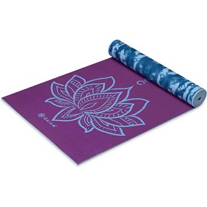 Extra Thick 6mm Yoga Mat, Reversible Non-Slip Print Exercise Mat for All Yoga Types, Pilate - 1 of 4