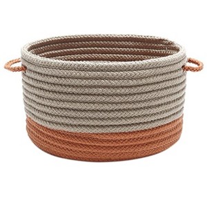 Colonial Mills Marina Basket - Orange 17"x17"x10" 100% Polypropylene Round - 1 of 1