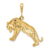 Black Bow Jewelry 14k Yellow Gold Polished Tiger Pendant - 3 of 4