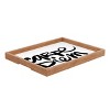 Deny Designs Kal Barteski Carpe Diem Rectangle Tray - Black/White: Elegant Wood Serving Platter, 18"x14" - 2 of 4