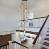 BAOURE 15.74" Black High Ceilings Long Chandelier, 7-Light Large Foyer Chandelier, Long Hanging Chandeliers for Staircase Foyer Entryway - 4 of 4