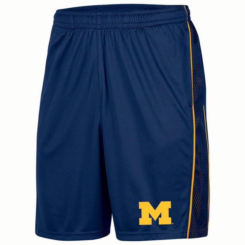 NCAA Michigan Wolverines Poly Shorts, 1 of 4