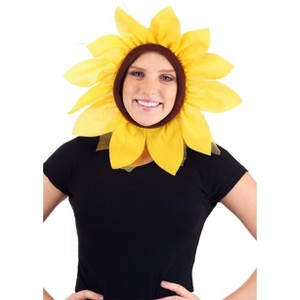 HalloweenCostumes.com    Adult Sunflower Hood Costume, Yellow - 1 of 4