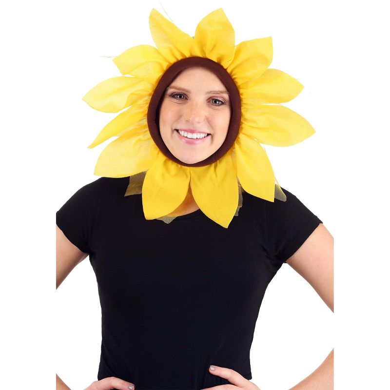 HalloweenCostumes.com    Adult Sunflower Hood Costume, Yellow, 1 of 9