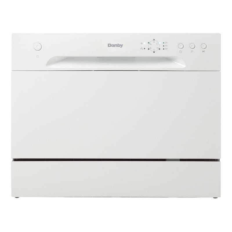 Danby DDW621WDB 6 Place Setting Countertop Dishwasher in White, 1 of 13