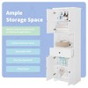KTMBDW 67.7" H Tall Bathroom Storage Cabinet with 4 Doors and 1 Drawers, Open Shelves, Floor Cabinet for Bathroom, Living Room, Kitchen, White - 4 of 4