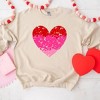 Simply Sage Market Women's Graphic Sweatshirt Heart Ombre - 2 of 3
