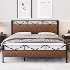 Coucheta Industrial Upholstered Bed Frame - Headboard, 14 Metal Slats, 11'' Underbed Storage, Quiet, Easy Assembly - 4 of 4