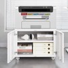 Office furniture Copier Cabinet 2 door steel copier stand mobile pedestal file Printer Stand - 3 of 4