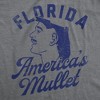 Mens Funny T Shirts Florida Americas Mullet Sarcastic Graphic Tee For Men - Crazy Dog Men's T Shirt - 2 of 4