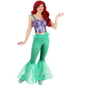 HalloweenCostumes.com Disney’s The Little Mermaid Ariel Costume, Adult Women’s Halloween and Cosplay Outfit with Top and Pants - 1 of 4