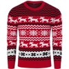 BLUEMING Mens Christmas Sweater Pullover Ugly Festive Crew Neck Sweater with Snowflakes Pattern Holiday Sweater - 2 of 4
