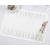Saro Lifestyle Festive Embroidered Dots Placemat (Set of 4) - 4 of 4