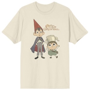 Over The Garden Wall Greg & Wirt Adult Sand Crew Neck Short Sleeve T-shirt - 1 of 3
