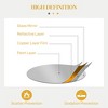 VYNXARIA 42" x 22" Metal Wall Art Modern Mirror Decor Home Hanging Wall Sculptures for Living Room Bedroom Dining Room, Gold - 4 of 4