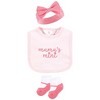 Hudson Baby Infant Girl Cotton Layette Set, Cheerful Flower - 3 of 4