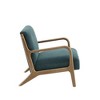 Sapphtopaz Wood Accent Chair Lounge Chairs Mid-Backrest Upholstered Armchair Mid Century Modern Comfy Chair for Living Room, Bedroom, Nursery - 2 of 4