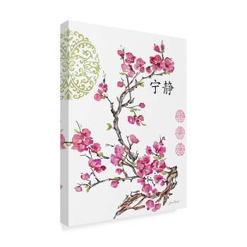 Trademark Fine Art -Jean Plout 'Cherry Blossom Serenity' Canvas Art