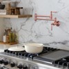 WOWOW Wall Mounted Pot Filler with Double Handle in Brushed Nickel - 4 of 4