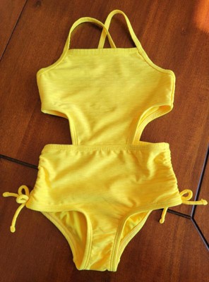 Target yellow one hot sale piece bathing suit