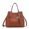 MKF Collection Lana Vegan Leather Women’s Hobo Bag by Mia K - Cognac - 2 of 4