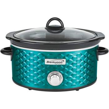 Brentwood 4.5-Quart Scallop Pattern Slow Cooker