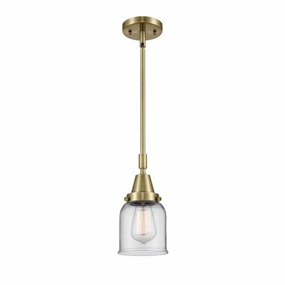 Bell - 1 Light Stem Hung Mini Pendant In Industrial Style-11.13 Inches Tall and 5 Inches Wide