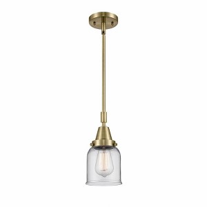 Bell - 1 Light Stem Hung Mini Pendant In Industrial Style-11.13 Inches Tall and 5 Inches Wide - 1 of 1