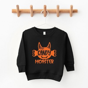 The Juniper Shop Candy Monster Horns Toddler Graphic Sweatshirt - 1 of 3