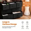 SKRAN Dresser For Bedroom With 7 Fabric Drawers, Chest Organizer Units For Clothing, Closet, Bedroom With Cabinet, Metal Frame, Wooden Top - 4 of 4
