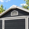 All-Weather Slim Resin Outdoor Storage Shed - Space-Saving Garden Tool ...