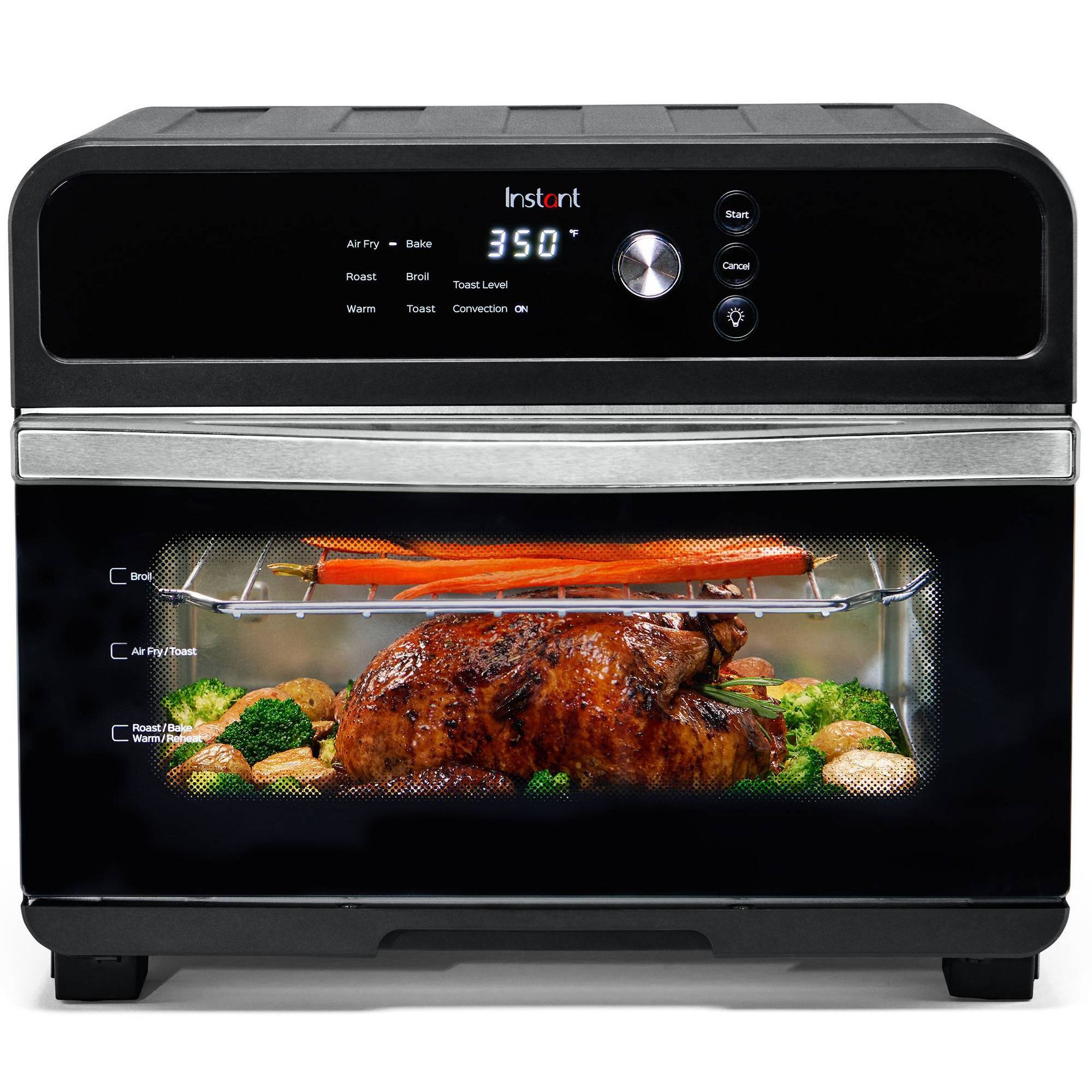 Instant Pot Omni 6-Slice Air Fryer Toaster Oven, Exclusive Bonus Pizza Pan Accessory: 1800W, Dishwasher-Safe, Includes Pizza Pan & More