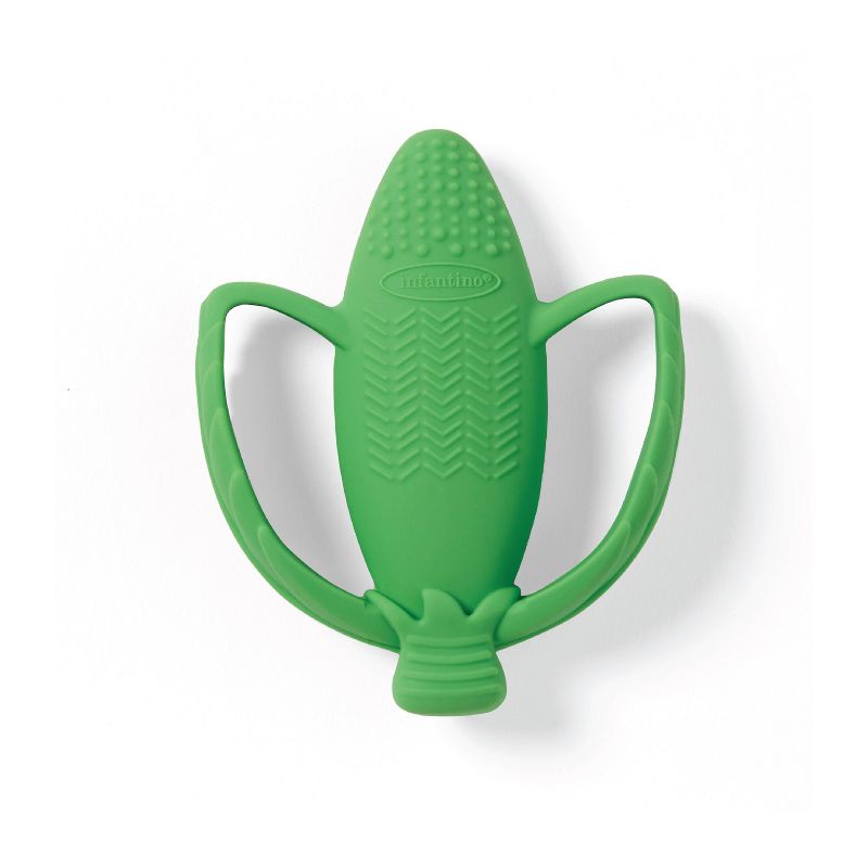 Infantino Little Nibbles Textured Silicone Teether - Peas, 4 of 6