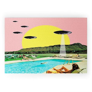 MsGonzalez Invasion on vacation UFO 36" x 24" Welcome Mat - Society6 - 1 of 3