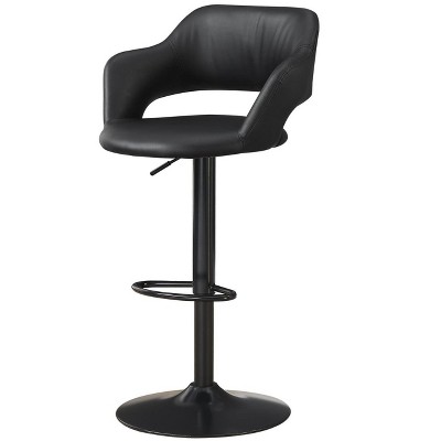 NicBex Bar Stools for Kitchen Island,Modern Counter Bar Stools with Metal legs,Adjustable Bar Chairs for Dining Rooms,Kitchens Islands,Black