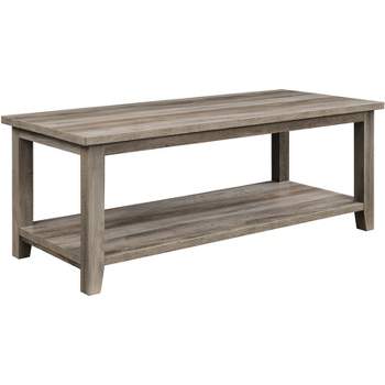 Transitional Classic Coffee Table with Lower Shelf - Saracina Home