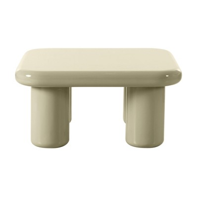 Memphis Cream High Gloss Square Coffee Table