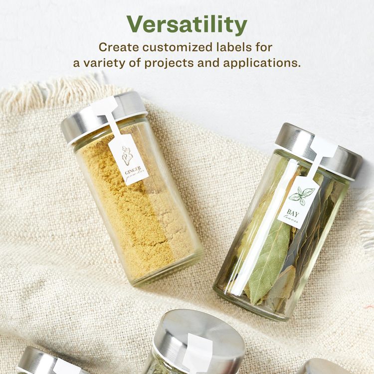 Avery Recycled Matte White Labels,  1/2" x 2-1/2" Barbell, 4 of 7