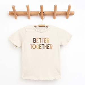 The Juniper Shop Better Together Equality Toddler Short Sleeve Tee - 2T - Cream - 1 of 3