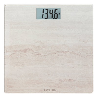 Taylor Digital Glass Scale Travertine