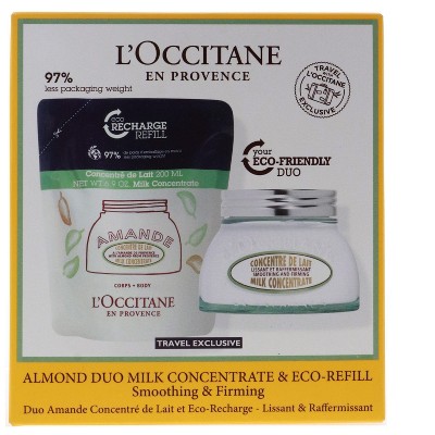 L'Occitane Almond Duo Collection (Milk Concentrate 6.9oz Eco-Refill 6.9oz)