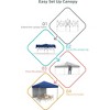 10x10 Pop Up Canopy Tent Outdoor Canopy with 1 Removable Sidewall, Commercial Instant Tent Shelter - 2 of 4