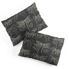 Deny Designs King Anis Illustration Romantic Bows Gray Pattern Comforter and Sham Set - 4 of 4